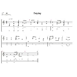 Replay 吉他谱