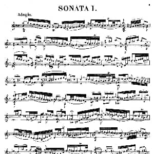小提琴谱 | SONATAⅠ 奏鸣曲Ⅰ Bach 巴赫