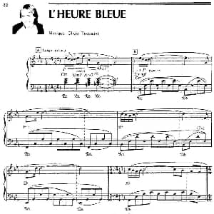 L'HEURE BLEUE 钢琴谱