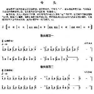 葫芦丝谱 | 葫芦丝基本技巧练习曲 音头