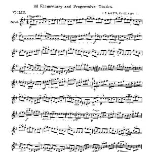 小提琴谱 | 开塞 KAYSER 36首小提琴练习曲之13