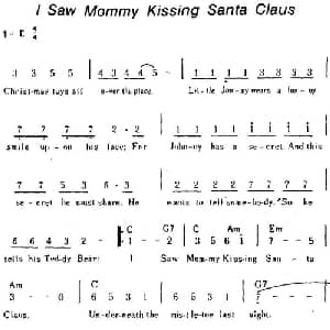 I Saw Mommy Kissing Santa Claus 美国 _外国歌谱