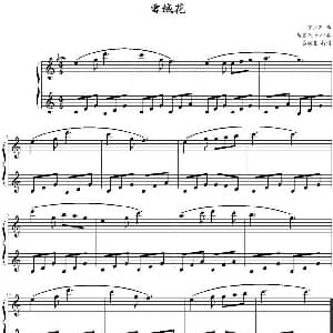 雪绒花 钢琴谱 罗杰斯曲 唐重庆配伴奏 雷特曼打谱