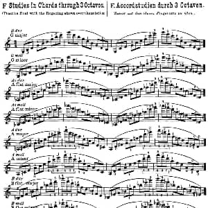 小提琴谱 | 小提琴音阶练习 作品32 Scale Studie F Hans Sitt 西特