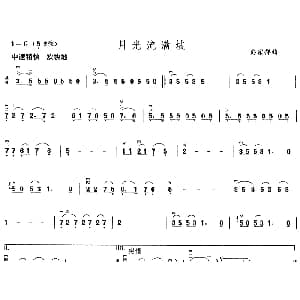 二胡谱 | 月光流满坡  彭宗祥