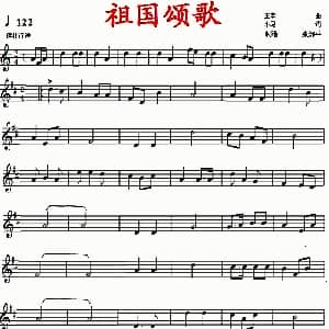 小提琴谱 | 祖国颂歌 王辛原曲 张解平记谱改编