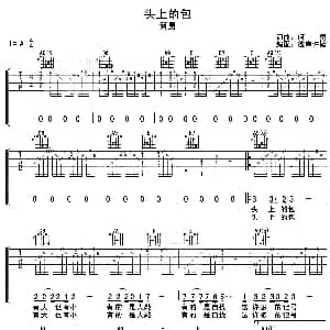 头上的包 吉他谱 何勇 何勇 何勇