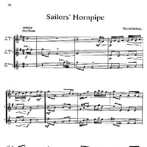 萨克斯谱 | Sailors' Hornpipe 三重奏