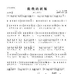 ​做我的新娘_歌曲简谱_词曲:刘宏杰 刘宏杰
