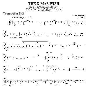 THE X MAS WISH 第二降B小号分谱