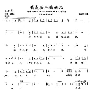 48我是头人的女儿_美声唱法乐谱_词曲:孟卫东 孟卫东