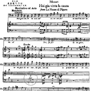 你赢得了诉讼_外国歌谱_词曲: 莫扎特