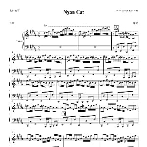 Nyan Cat 钢琴谱 179250833制谱上传