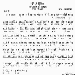 无法原谅_歌谱投稿