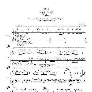 夜色 钢琴谱 高平