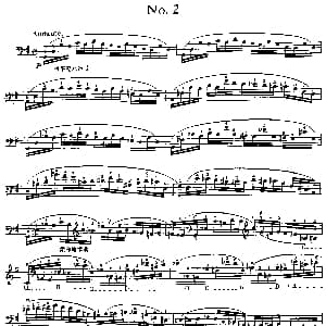 戴维波帕尔高级大提琴练习曲No2