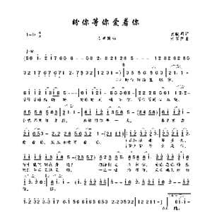 盼你等你爱着你_歌曲简谱_词曲:袁晓明 张翠萍