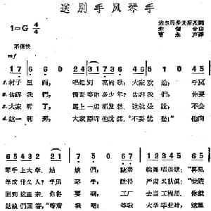 送别手风琴手 前苏联 _外国歌谱_词曲:达乐马多夫斯基词 曹永声译 米留金