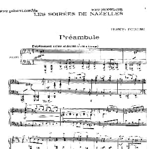 Les Soirees De Nazelles 钢琴谱 弗朗西斯 普朗克