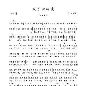 没了心的爱_歌曲简谱_词曲:秀才 秀才