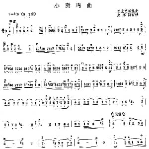 二胡谱 | 小奏鸣曲 巴克兰诺娃作曲版