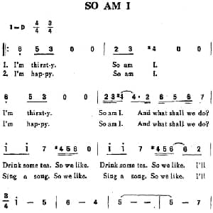 SO AM I_外国歌谱