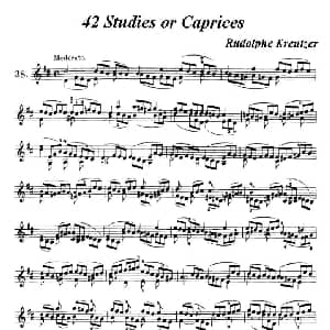 小提琴谱 | 42首练习曲或隨想曲之38 克莱采尔