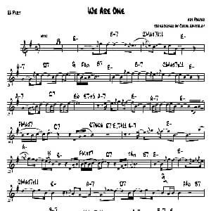 萨克斯谱 | We Are One 中音萨克斯