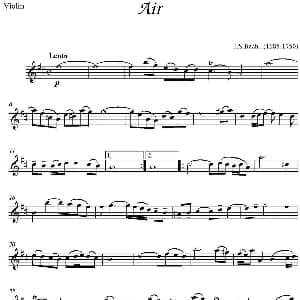 小提琴谱 | Air J.S.Bach