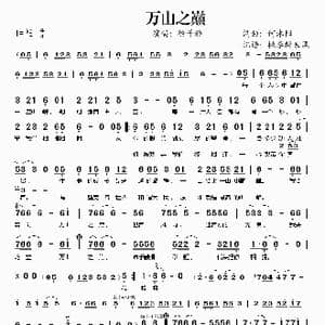 万山之巅_歌谱投稿_词曲:何沐阳 何沐阳