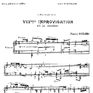 15 Improvisations 钢琴谱 弗朗西斯 普朗克