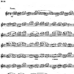 长笛曲谱 | 长笛练习曲100课之第53课 三连音与音程