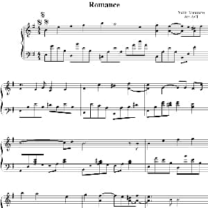 Romance 钢琴谱
