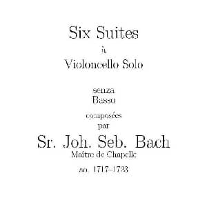 巴赫无伴奏大提琴练习曲之一