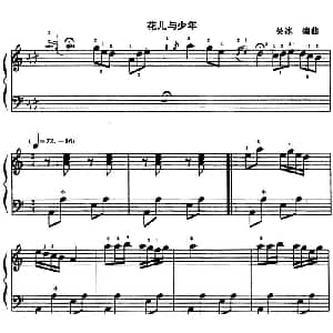 手风琴谱 | 花儿与少年 吴冰编曲版 吴冰编曲