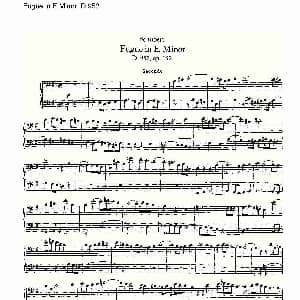 Fugue in E Minor D.952 钢琴谱