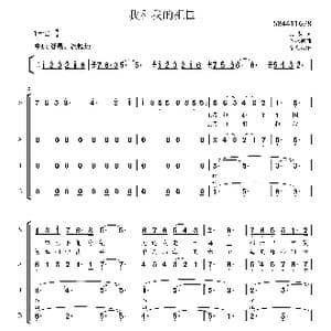 我和我的祖国合唱谱_歌曲简谱_词曲:张藜 蔡咏诚