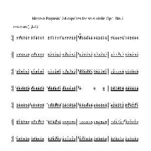 帕格尼尼随想曲no.2_歌谱投稿_词曲: 帕格尼尼