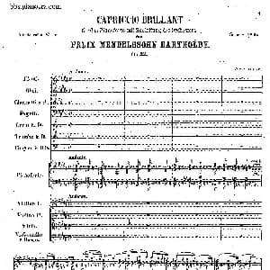 Capriccio Brillante in B Major Op.22 钢琴谱 门德尔松