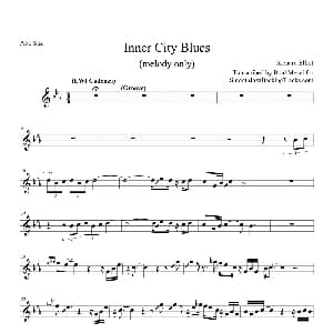萨克斯谱 | Inner City Blues 中音萨克斯