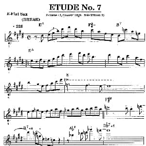 萨克斯谱 | ETUDE No.7 中音萨克斯超吹练习曲