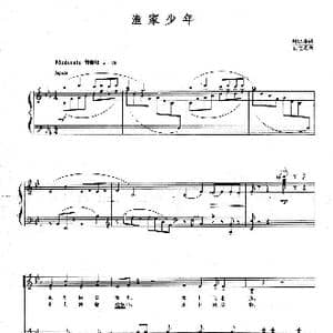 渔家少年_歌曲简谱_词曲:周进琪 陆在易