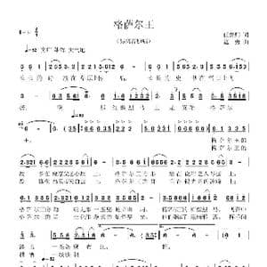 格萨尔王_歌谱投稿_词曲:任善炯 寇 勇