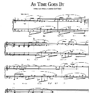 As Time Goes By 钢琴谱