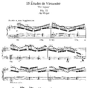 15 Etudes de Vortuosite Op.72 钢琴谱 莫里兹 莫什科夫斯基