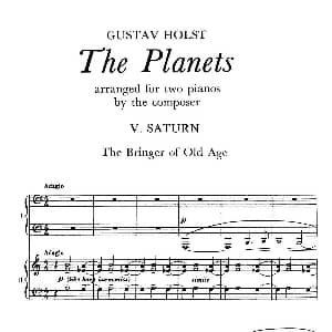The Planets Op.32 钢琴谱 古斯塔夫 迪奥多 霍尔斯特 Gustav Dheodore Holst