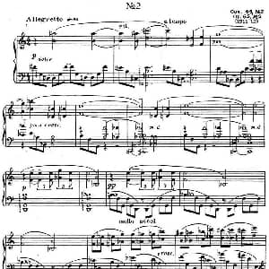 斯克里亚宾3首钢琴练习曲 Op65 钢琴谱 斯克里亚宾