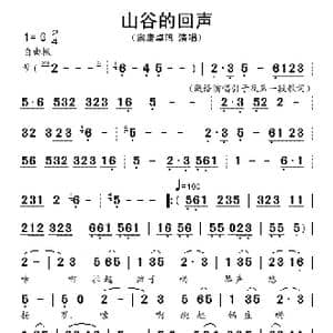 山谷的回声_歌谱投稿