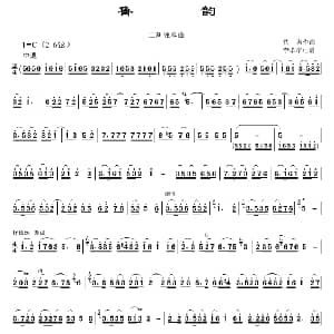 二胡谱 | 鲁韵 李孝常记谱制谱