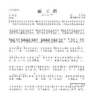 霸王泪_歌曲简谱_词曲:何忠 何忠